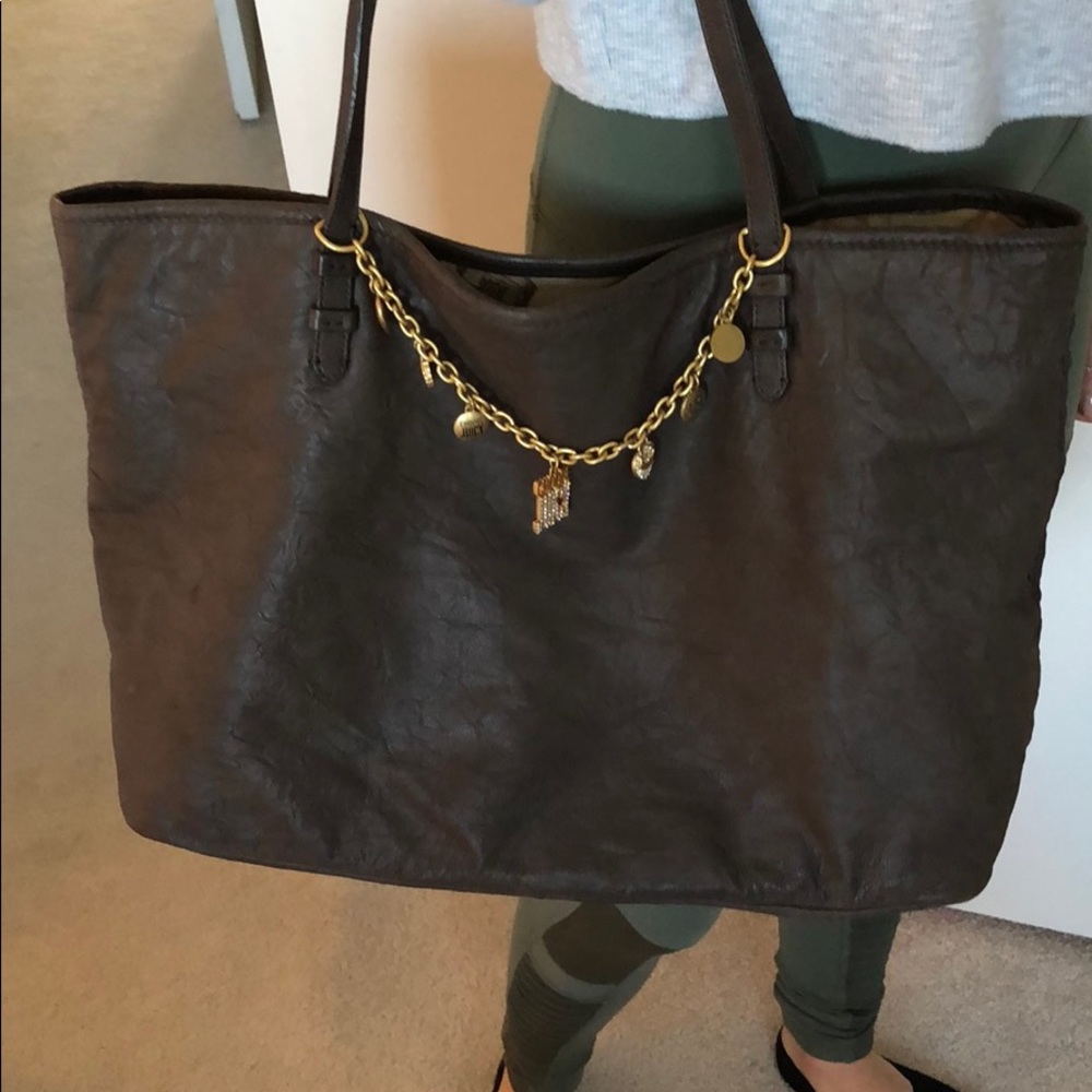 Juicy Couture Brown Leather Tote